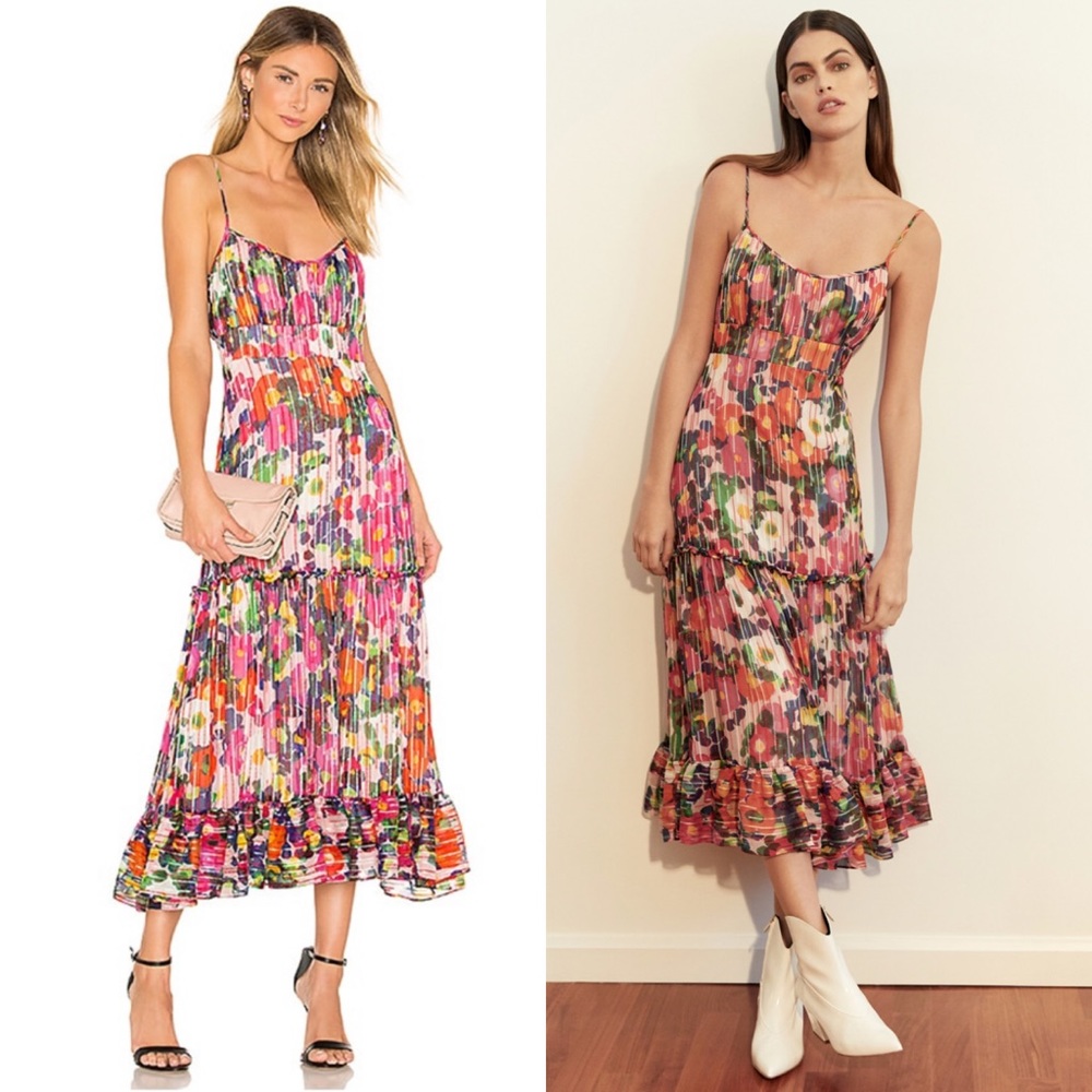 SALONI Multicolor Floral Maxi Dress
